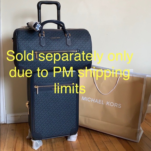 Michael Kors Carry On Luggage Trolley+Lg Duffle - Picture 2 of 8